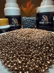 Golden Round Beads